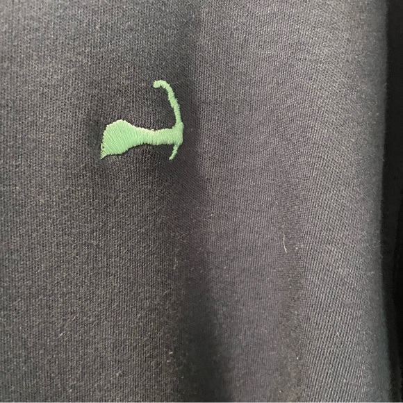 Cuffy’s of Cape Cod Pullover Navy with Green Lining Quarter Zip NWOT Medium - Picture 8 of 8